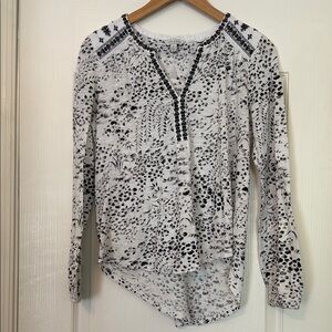 Lucky Brand High Low Pullover Top